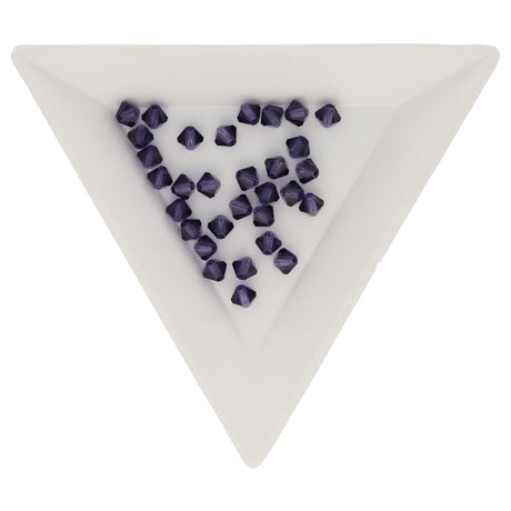 M.C. Doppelkegel 4 mm - Deep Tanzanite - PerlineBeads