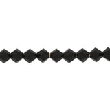 M.C. Doppelkegel 4 mm - Jet - PerlineBeads