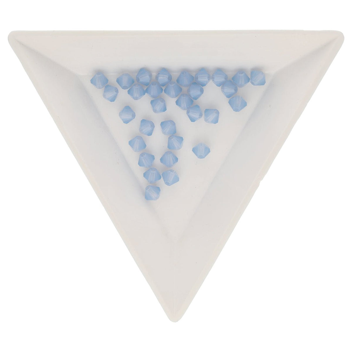 M.C. Doppelkegel 4 mm - Light Sapphire Opal - PerlineBeads