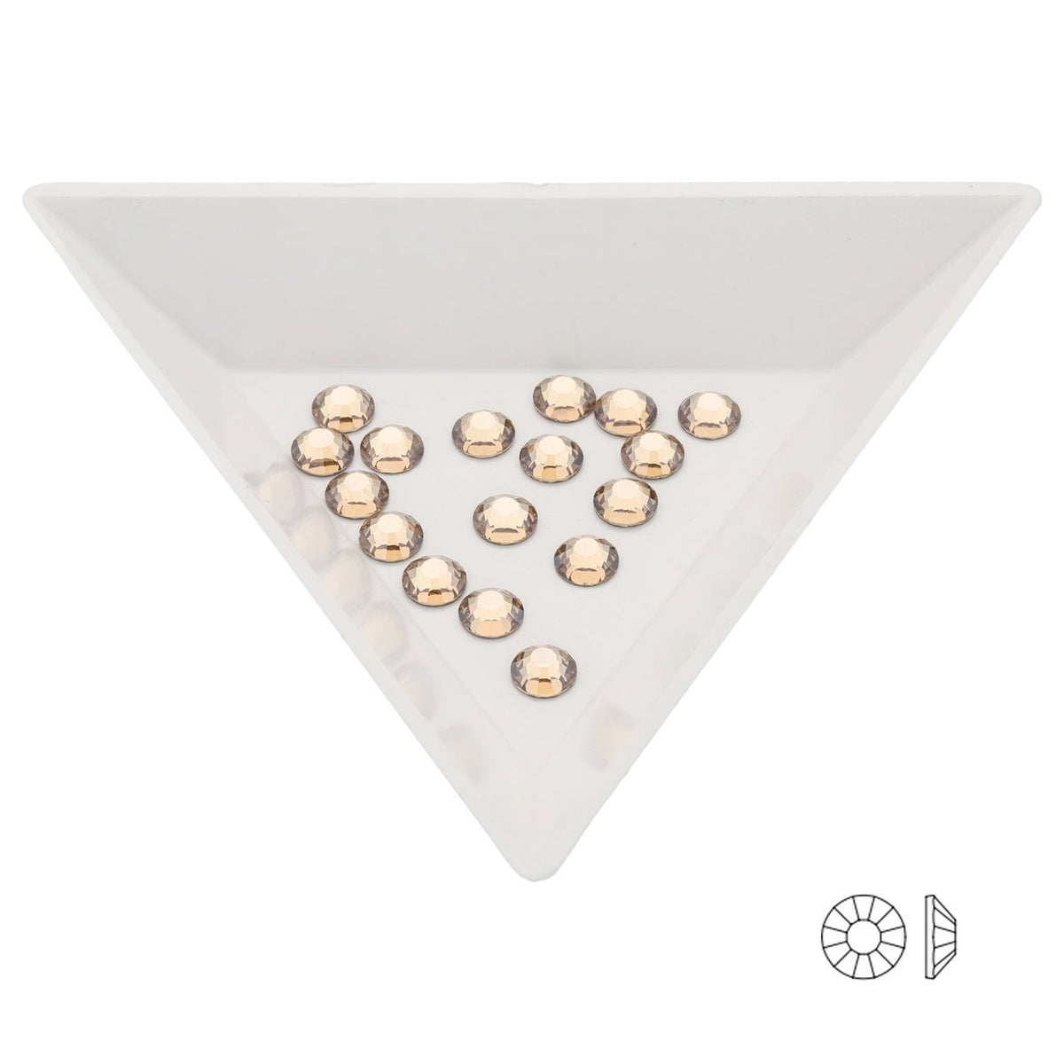 MC Flatback Cut Viva (SS20) – Crystal Honey - PerlineBeads