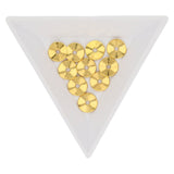 Metallperle, 10 mm, gewellt – Farbe Gold - PerlineBeads