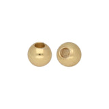 Metallperle rund - 3 mm - Gold - PerlineBeads