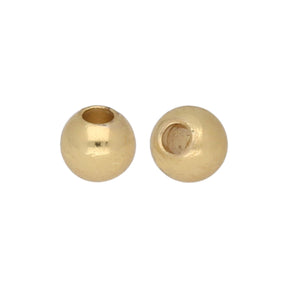 Metallperle rund - 4 mm - Gold - PerlineBeads