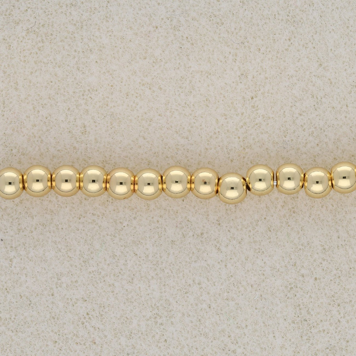 Metallperle rund - 4 mm - Gold - PerlineBeads