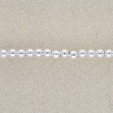 Metallperle rund 4 mm - Silber - PerlineBeads