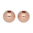 Metallperle rund - 6 mm - Rose Gold - PerlineBeads