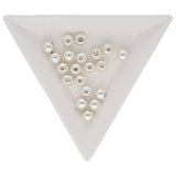 Metallperle rund - 6 mm - Silber - PerlineBeads
