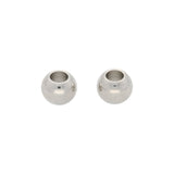 Metallperle rund - 6x5 mm - Silber - PerlineBeads