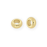 Metallperle rund - 7 x 3 mm - Gold - PerlineBeads