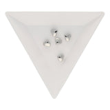 Metallperle / Spacer - Herzform 5 x 6 mm - Silber - PerlineBeads