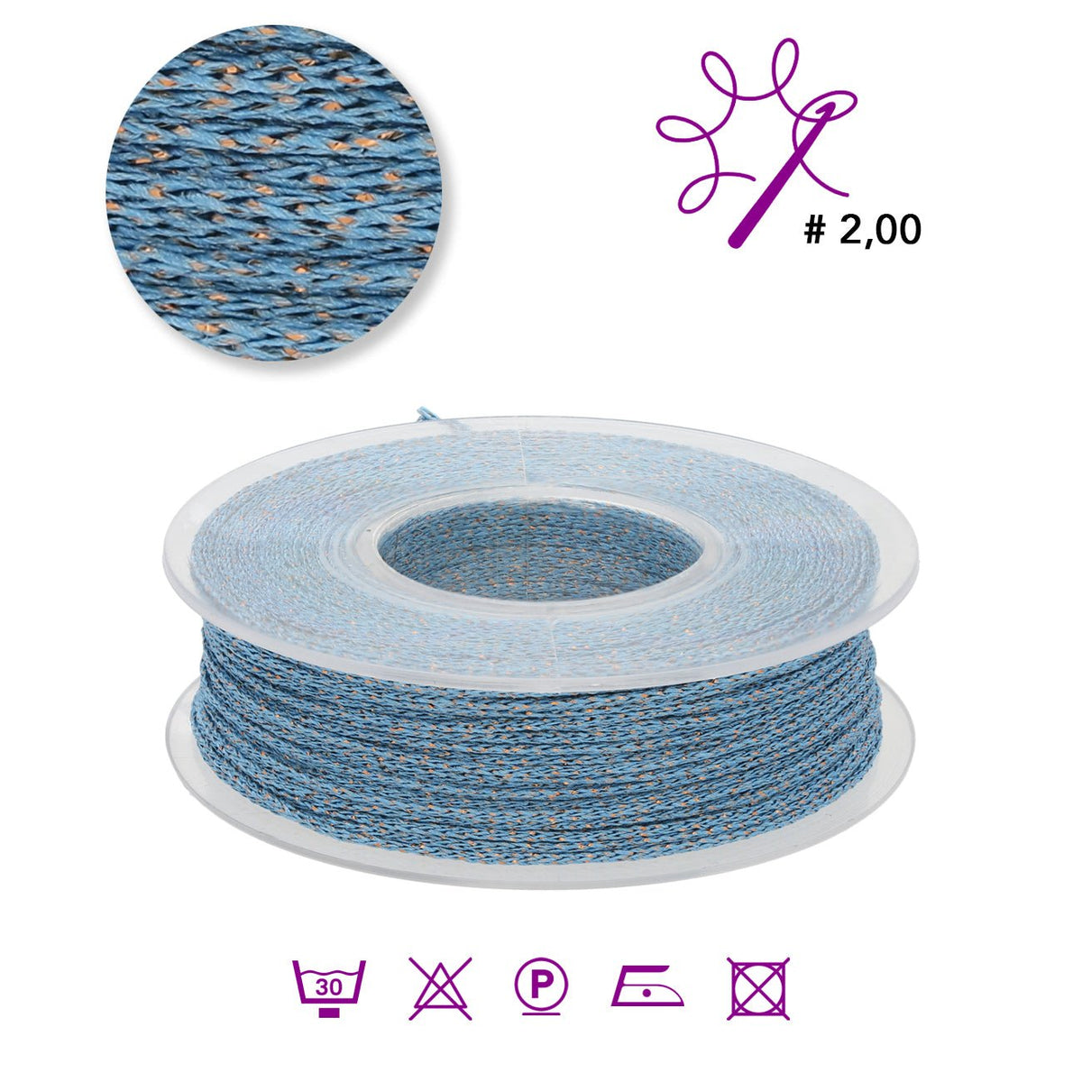 Microthai LUX Schmuckgarn - Cloud / Kupfer - PerlineBeads