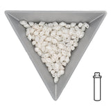 Mini GemDuo 6x4 mm - Chalk White Luster - PerlineBeads