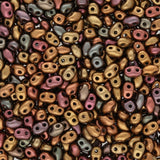 MiniDuo 2x4 mm - Crystal Gold Rainbow - PerlineBeads