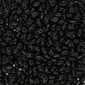 MiniDuo 2x4 mm - Jet - PerlineBeads