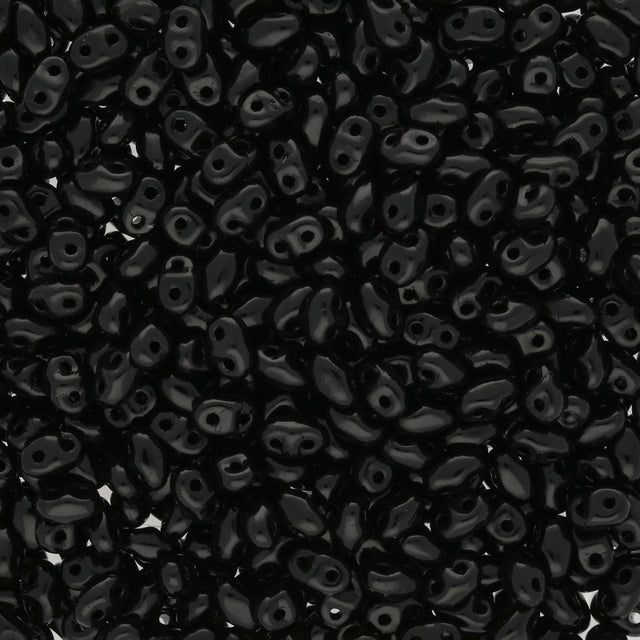MiniDuo 2x4 mm - Jet - PerlineBeads