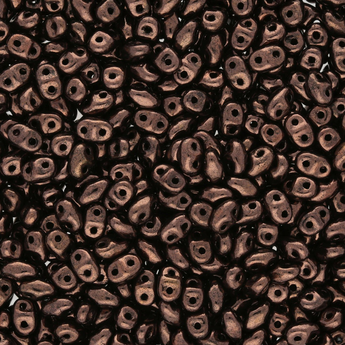 MiniDuo 2x4 mm - Jet Bronze - PerlineBeads