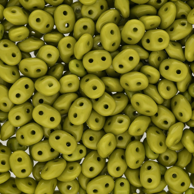 MiniDuo 2x4 mm - Pastel Olivine - PerlineBeads