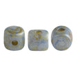 Minos® par Puca® - Opaque Blue/Green Spotted - PerlineBeads