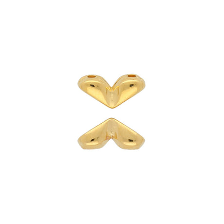 Mitakas-GemDuo Side Bead – 24K Gold Plate - PerlineBeads