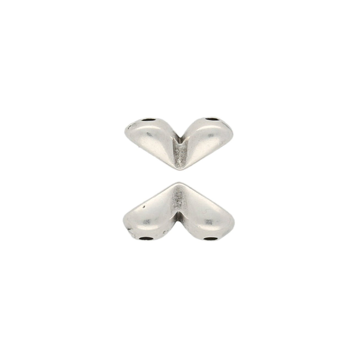 Mitakas-GemDuo Side Bead - Antique Silver Plate - PerlineBeads