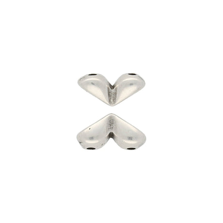Mitakas-GemDuo Side Bead - Antique Silver Plate - PerlineBeads