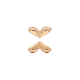 Mitakas-GemDuo Side Bead – Rose Gold Plate - PerlineBeads