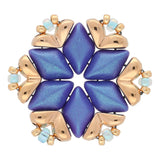 Mitakas-GemDuo Side Bead – Rose Gold Plate - PerlineBeads