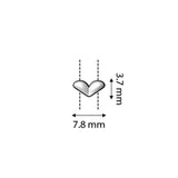 Mitakas-GemDuo Side Bead – Rose Gold Plate - PerlineBeads