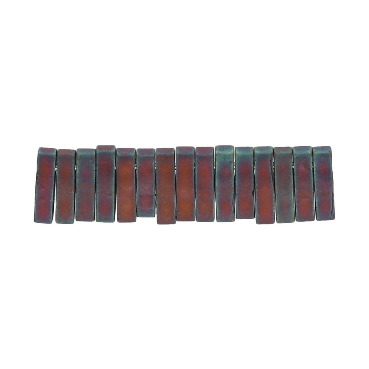 Miyuki Quarter Tila bead - Matte Mettalic Dark Raspberry - PerlineBeads