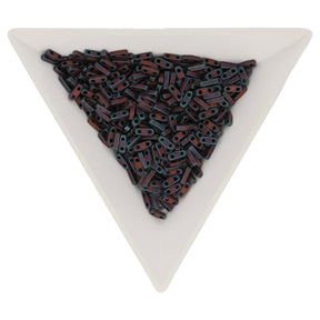 Miyuki Quarter Tila bead - Matte Mettalic Dark Raspberry - PerlineBeads