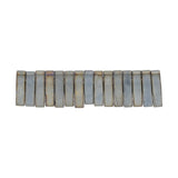 Miyuki Quarter Tila bead - Matte Mettalic Silver Gray - PerlineBeads