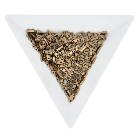 Miyuki Quarter Tila bead - Metallic Bronze - PerlineBeads