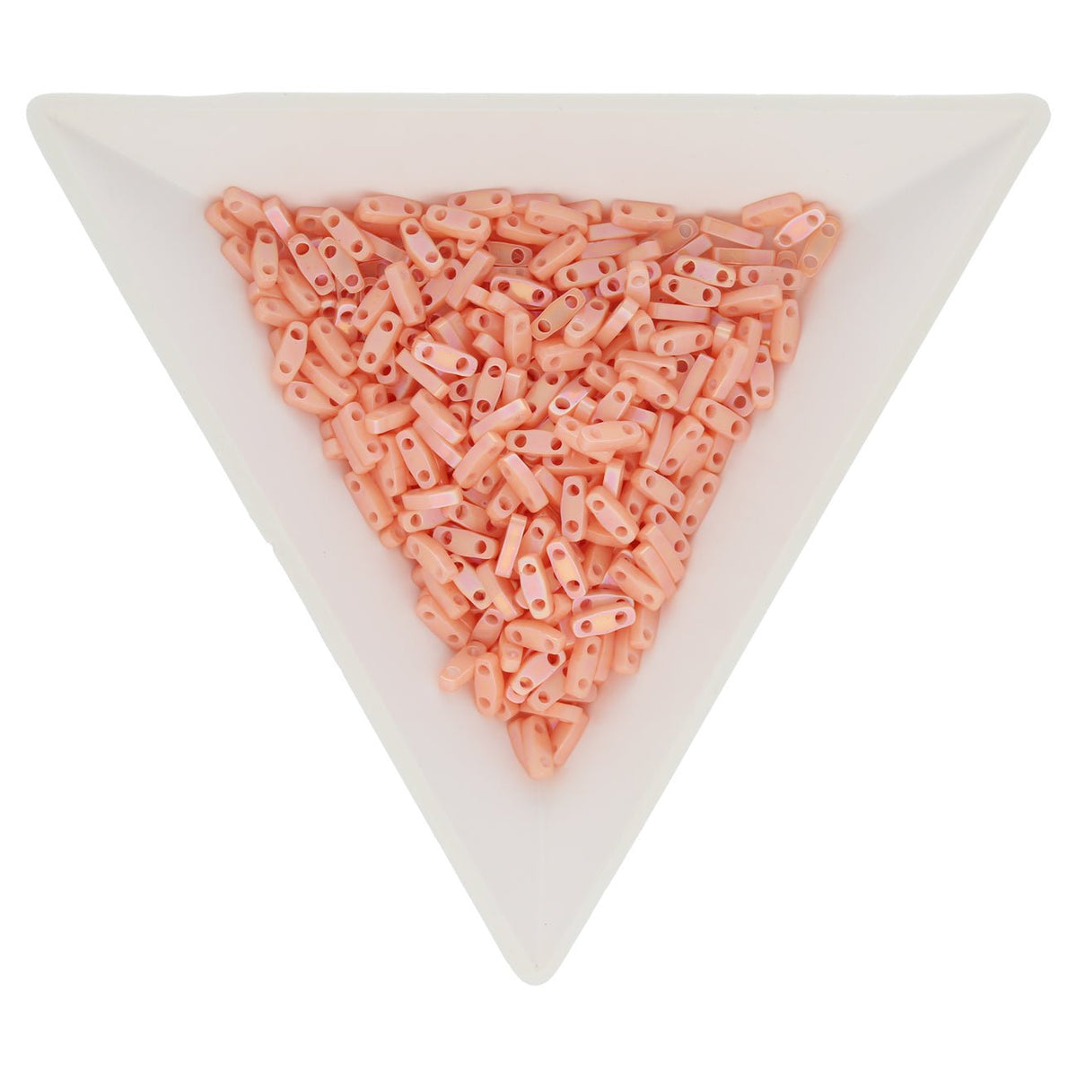 Miyuki Quarter Tila bead - Semi Matte Opaque Salmon - PerlineBeads