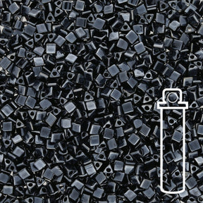 Miyuki Sharp Triangle 10/0 - Gunmetal - PerlineBeads