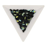 Miyuki Tila 1/2 cut bead - Jet AB - PerlineBeads