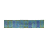 Miyuki Tila 1/2 cut bead - Matt Metallic Bluegreen Iris - PerlineBeads