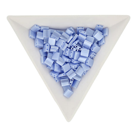 Miyuki Tila bead 5 mm - Opaque Light Periwinkle Luster - PerlineBeads