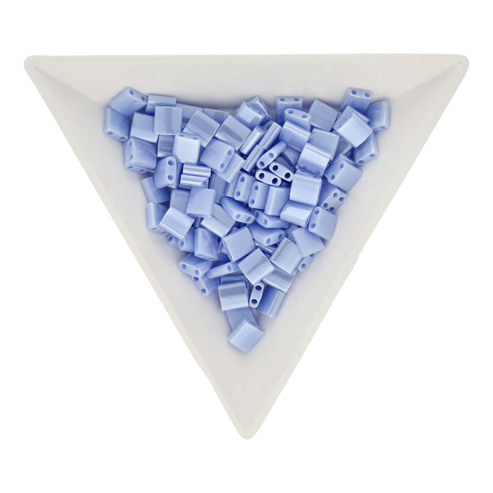 Miyuki Tila bead 5 mm - Opaque Light Periwinkle Luster - PerlineBeads