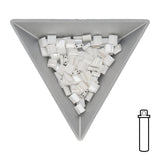 Miyuki Tila bead 5 mm - White Pearl - PerlineBeads