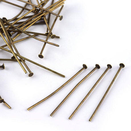 Nietstift 50 mm– Farbe Antik Bronze - PerlineBeads