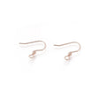 Ohrbügel für Ohrringe, Edelstahl – Farbe Rose Gold - PerlineBeads