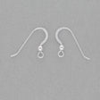 Ohrbügel für Ohrringe Flach – 24 mm - Sterling Silber - PerlineBeads