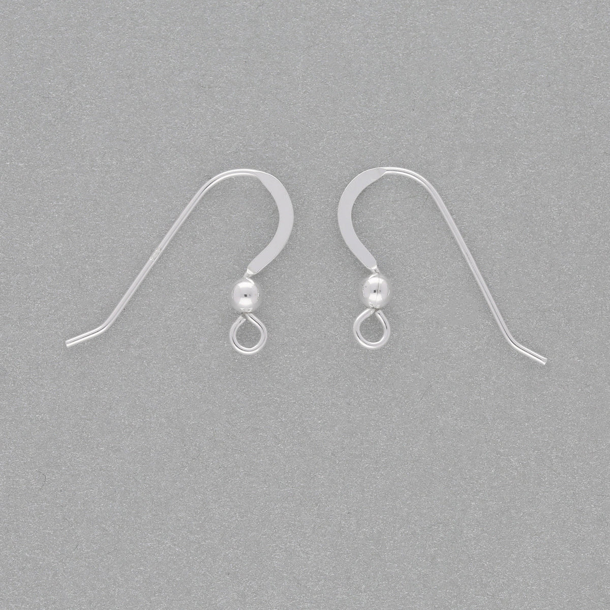 Ohrbügel für Ohrringe Flach – 24 mm - Sterling Silber - PerlineBeads