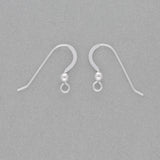 Ohrbügel für Ohrringe Flach – 24 mm - Sterling Silber - PerlineBeads