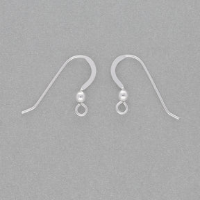 Ohrbügel für Ohrringe Flach – 24 mm - Sterling Silber - PerlineBeads