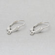Ohrbügel für Ohrringe «Fleur de Lis» – 14x12 mm - Sterling Silber - PerlineBeads