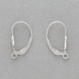 Ohrbügel für Ohrringe «Fleur de Lis» – 14x12 mm - Sterling Silber - PerlineBeads
