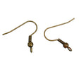 Ohrbügel für Ohrringe mit Kugel – Farbe Bronze - PerlineBeads