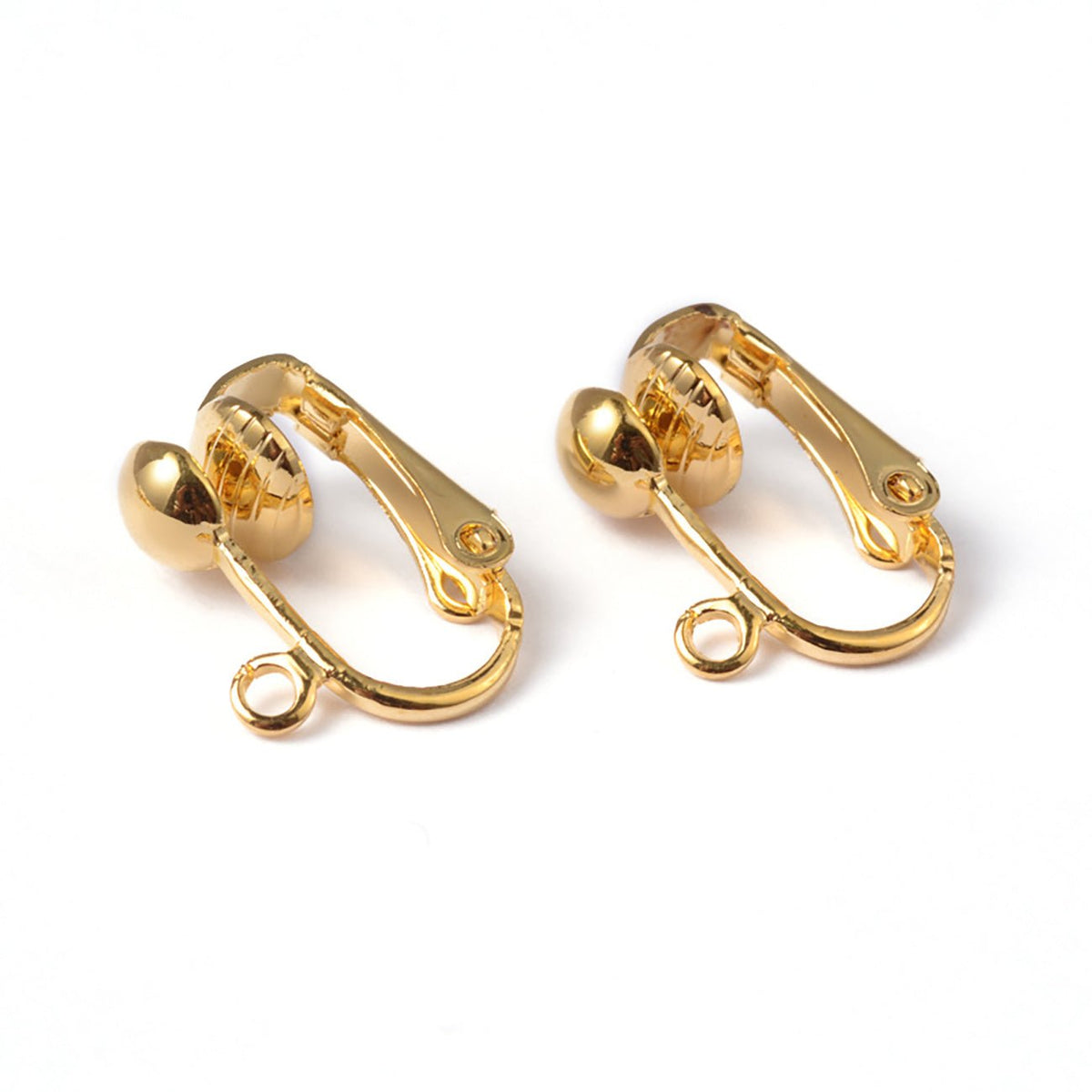 Ohrclips für coole Ohrringe – Farbe Gold - PerlineBeads