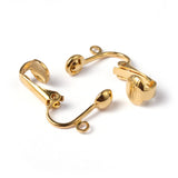 Ohrclips für coole Ohrringe – Farbe Gold - PerlineBeads